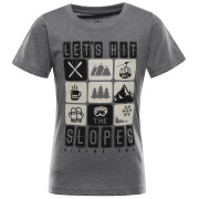 T-shirt dziecięcy Alpine Pro Rejo 3 Grey szary ŠEDÁ