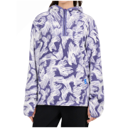 Bluza damska 4F Fleece F504 biały/fioletowy Multicolour Allover