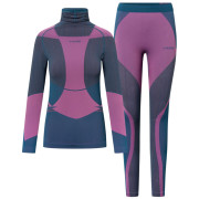 Damska bielizna termoaktywna Viking Fusion Lady Set niebieski/fioletowy turquise/fuchsia