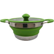 Garnek Vango Cuisine 1.5L Non-Stick Casserole srebrny/zielony herbal