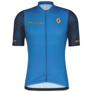 Męska koszulka kolarska Scott M's RC Team 10 SS niebieski/pomarańczowy storm blue/copper orange