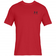 Koszulka męska Under Armour Sportstyle Left Chest SS czerwony red