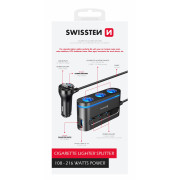 Przejściówka do gniazda samochodowego Swissten Car Charger Adapter 108W - 216W