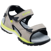 Sandały dziecięce Hi-Tec Maleni Jr szary/żółty Black/Sand/Lime Yellow