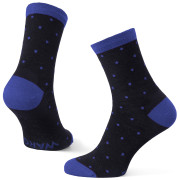 Skarpety Warg Happy Merino M Mini Dots czarny/niebieski Black/Blue