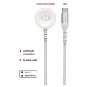 Kabel do ładowania i przesyłania danych Swissten Wireless charging cable 2in1 for Apple Watch + USB-C 1,2 m