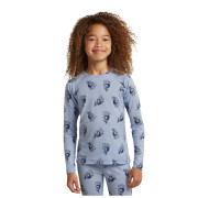Dziecięca koszulka Icebreaker Kids M 200 Oasis LS Crewe Bear Tour AOP