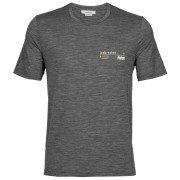 Koszulka męska Icebreaker Tech Lite II SS Tee Alpine Zone zarys gritstone heather