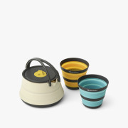 Zestaw naczyń Sea to Summit Frontier UL Collapsible Kettle Cook Set 2P 3 Piece beżowy
