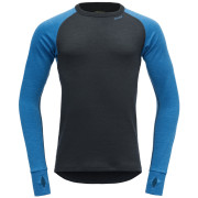 Koszulka męska Devold Expedition Man Shirt czarny/niebieski Skydiver/Ink