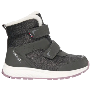 Dziecięce buty zimowe Viking Outdoor Footwear Equip Glitter Warm WP 2V Charcoal/Dusty Pink szary Charcoal/Dusty Pink