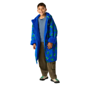 Płaszcz nieprzemakalny dziecięcy Regatta Junior Changing Robe Olymp Blue Dino