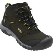 Buty dziecięce Keen Ridge Flex Mid Wp Children ciemnozielony dark olive/dusky citron