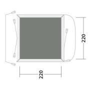 Dywan do namiotu Outwell Cozy Carpet Daytona Air / Pine Hills