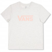 Koszulka damska Vans Wm Drop V Ss Crew-B biały White Heather