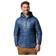 Kurtka męska Columbia Powder Pass™ Hybrid Hooded Jacket niebieski Dark Mountain, Collegiate Navy