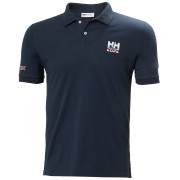 Koszulka męska Helly Hansen Messina Graphic Fitted Polo niebieski 599 NAVY