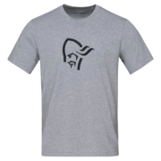 Koszulka męska Norrona 29 cotton viking T-shirt szary Grey Melange/Caviar Black
