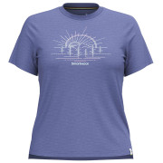 Koszulka damska Smartwool Mountain Sol Short Sleeve Graphic Tee niebieski nightfall blue