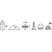 Namiot powystawowy High Peak Monodome (2021)