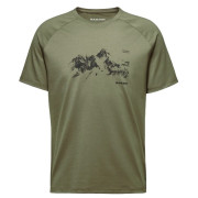 Koszulka męska Mammut Mountain T-Shirt Men 8035m ciemnozielony marsh