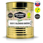 Gotowe jedzenie Hotovky z plechovky Kluski w sosie pomidorowym VEGAN 800g