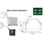 Pokrowiec wodoodporny Brunner Bike Cover Tow Bar 3/4