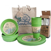 Zestaw piknikowy EcoSouLife Piknikový Set EcoSouLife pro 4 zielony