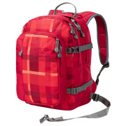 Plecak dziecięcy Jack Wolfskin Berkeley S czerwony IndianRedWovenCheck