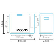 Lodówka turystyczna Mestic Compressor MCC-35 AC/DC