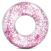 Dmuchane koło do pływania Intex Sparkling Glitter Tube 56274NP różowy