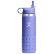 Butelka dla dziecka Hydro Flask Kids Wide Mouth 20 oz Straw Lid/Boot fioletowy lupine