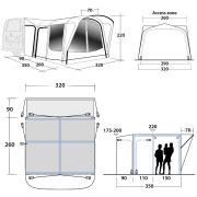 Przedsionek Outwell Parkville 260SA