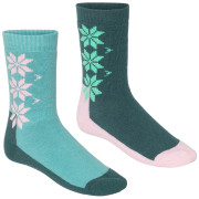 Zestaw skarpetek Kari Traa Kt Wool Sock 2 Pk ciemnozielony Peacock