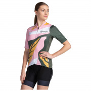 Damska koszulka rowerowa Kilpi Ritael różowy/zielony dark green