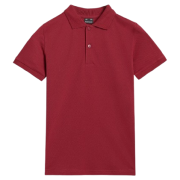 T-shirt dziecięcy 4F Polo Shirt M614 czerwony DARK RED