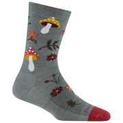 Skarpety damskie Darn Tough Shroom Bloom Crew Lightweight szary seafoam