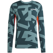 Męska koszulka Adidas Multi Synt Ls A zielony/pomarańczowy