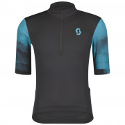 Męska koszulka kolarska Scott M's Gravel 10 SS czarny/niebieski black/nile blue