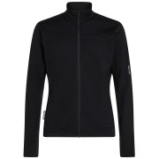 Męska bluza Icebreaker Men Merino Blend 300 RealFleece™ Descender LS Zip czarny Black