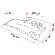 Zbiornik na wodę Fiamma Roll Tank 23 F