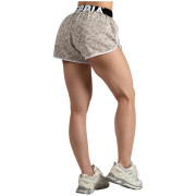 Spodenki damskie Nebbia Leopard Training Shorts Primal beżowy CREAM LEOPARD
