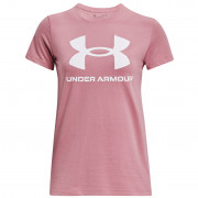 Koszulka damska Under Armour W SPORTSTYLE LOGO SS różowy Pink Elixir / / White