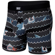 Bokserki Saxx Daytripper Boxer Brief Fly czarny/szary getSharky/grey