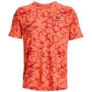 Męska koszulka Under Armour Rush Energy Print SS 2023 pomarańczowy After Burn / / Black