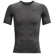 Męska koszulka Under Armour HG Armour Comp SS ciemnoszary CarbonHeather/Black