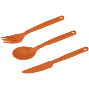 Sztućce Sea to Summit Camp Cutlery Set 3 Piece pomarańczowy Burnt Orange