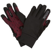 Rękawiczki dziecięce Regatta Grippy Gloves II czarny/różówy Black/Pink Potion