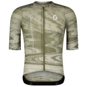 Męska koszulka kolarska Scott Jersey M's Ultd. SL SS zielony cotton white/hay green