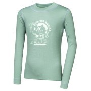 Dziecięca koszulka Sensor Merino DF Planet Basil Green jasnozielony Basil Green